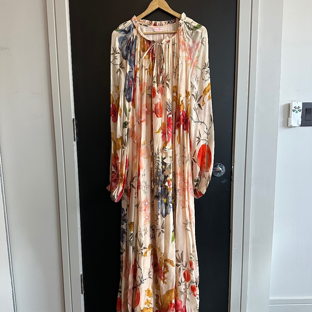 Siddhartha Bansal Ruffled Tie Neck Dress